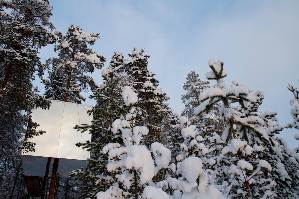 Mirror Cube at Tree Hotel
