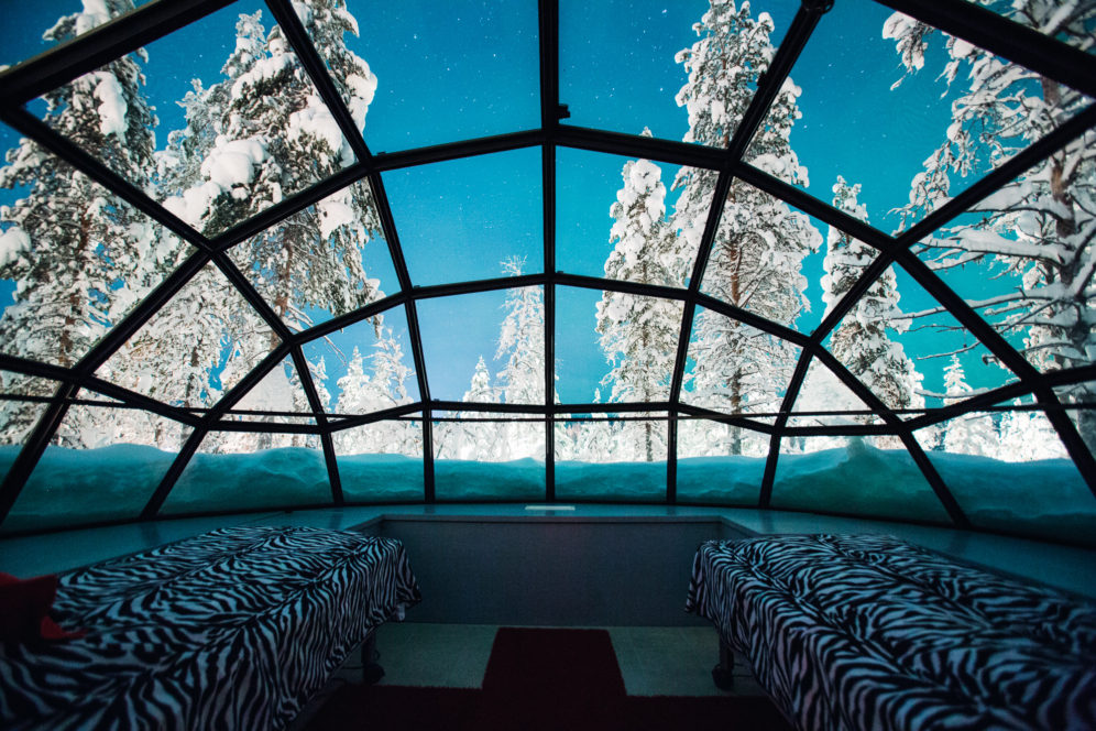 glass igloo hotel