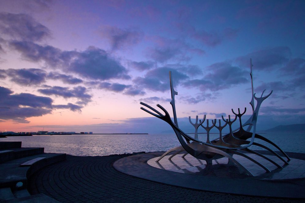 Reykjavik sculpture of a boat
