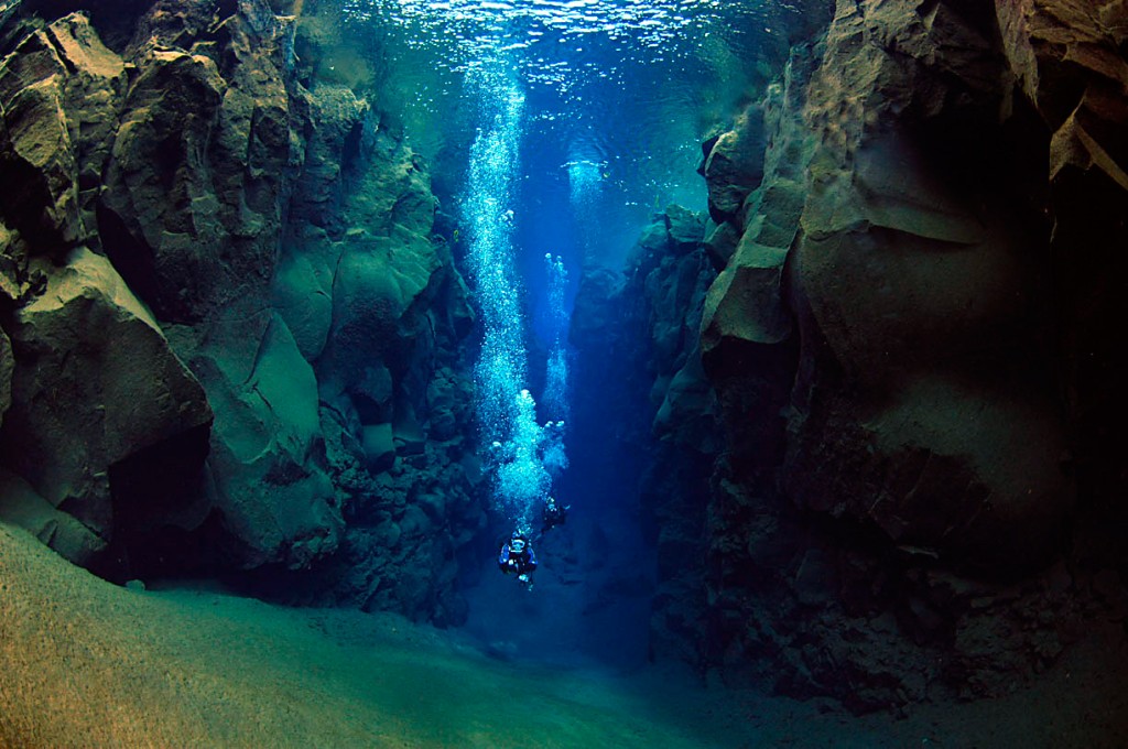 Scuba Diving in Iceland some of the clearest water for diving