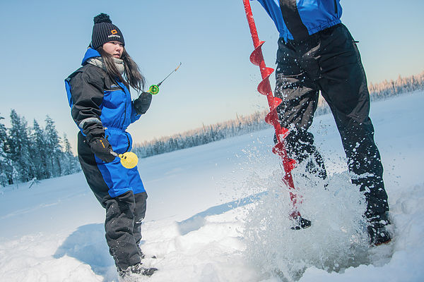 ice fishing