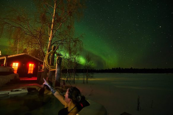Aurora Trip; Northern Lights Lodge, Sweden