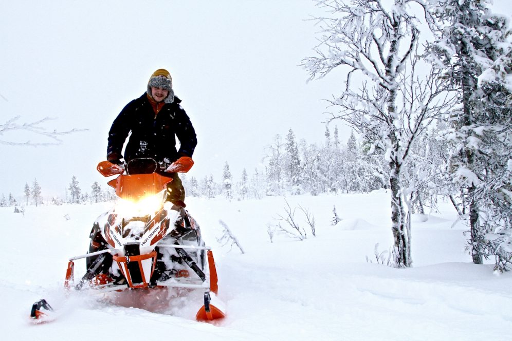 Snowmobiling in the Arctic