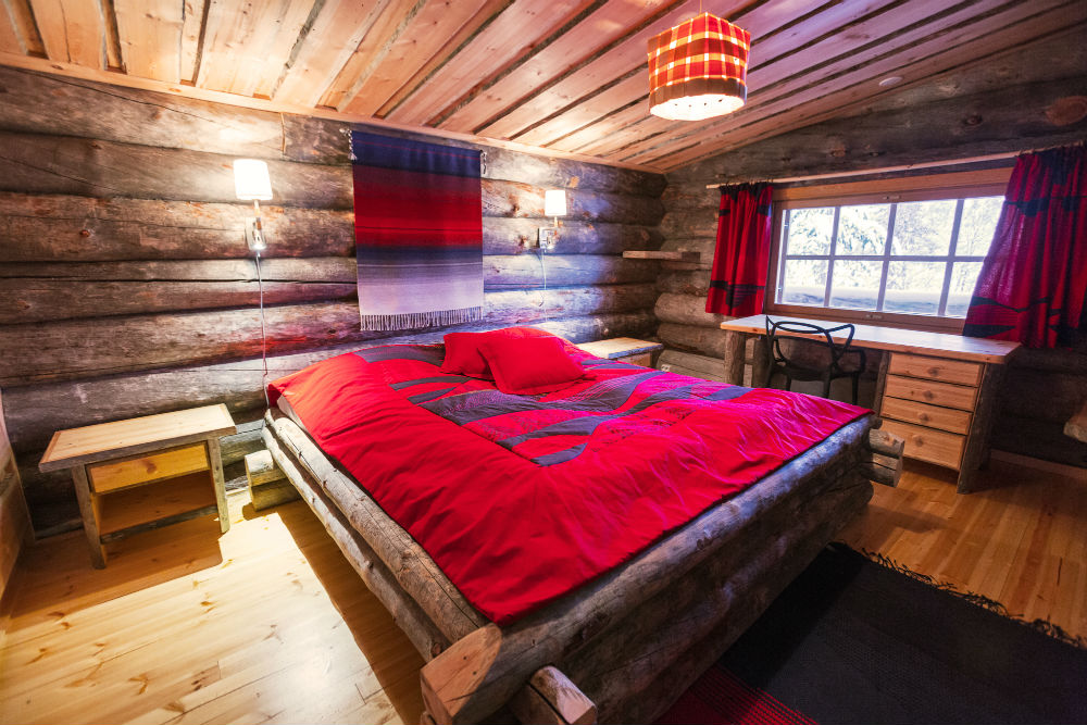 Kakslauttanen Westi Village large cabin bedroom 2