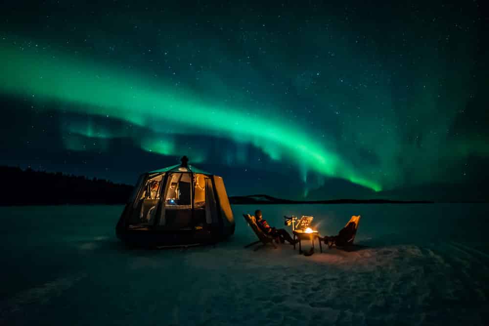 Lake Inari Aurora hut 2