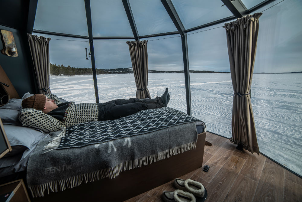 lake Inari Aurora Hut 3