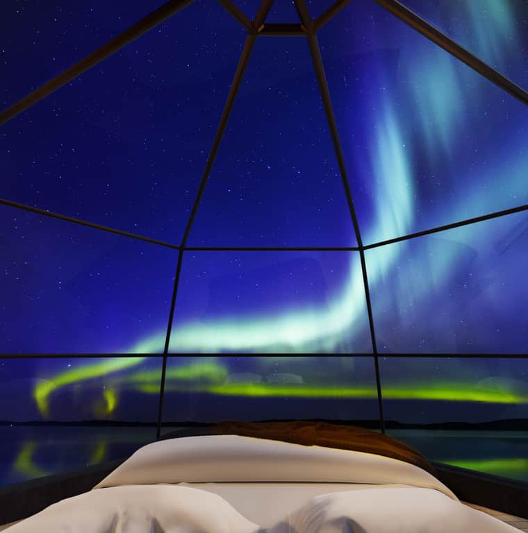 Northern Lights at Arctic Fox Igloos