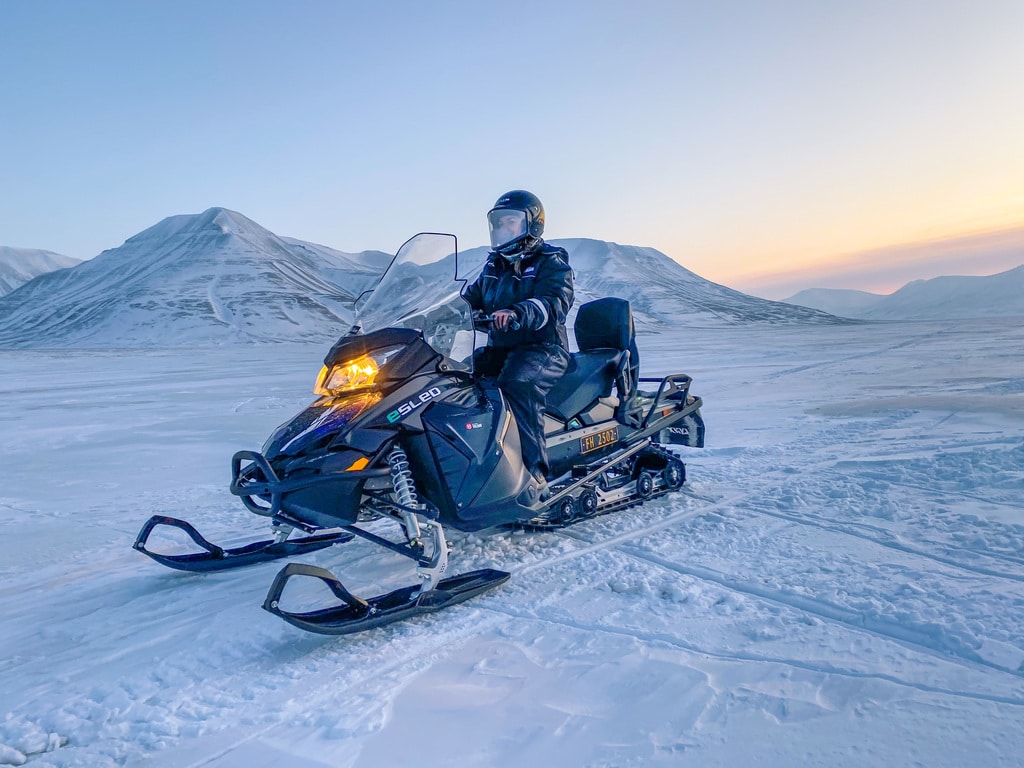 snowmobile snow