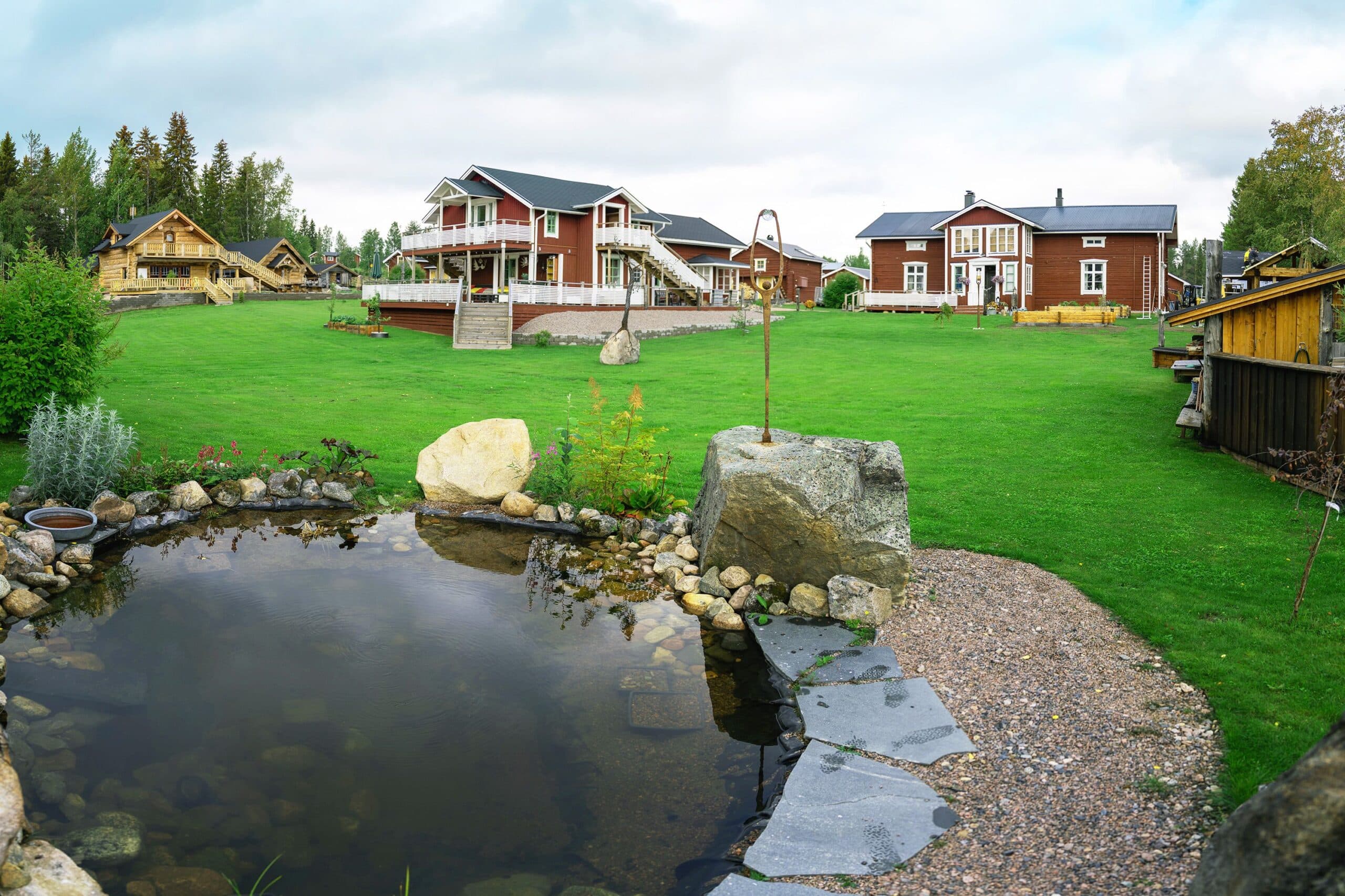 lapland guesthouse summer view
