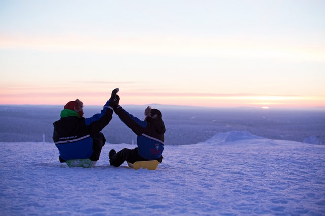 Kakslauttanen sledging
