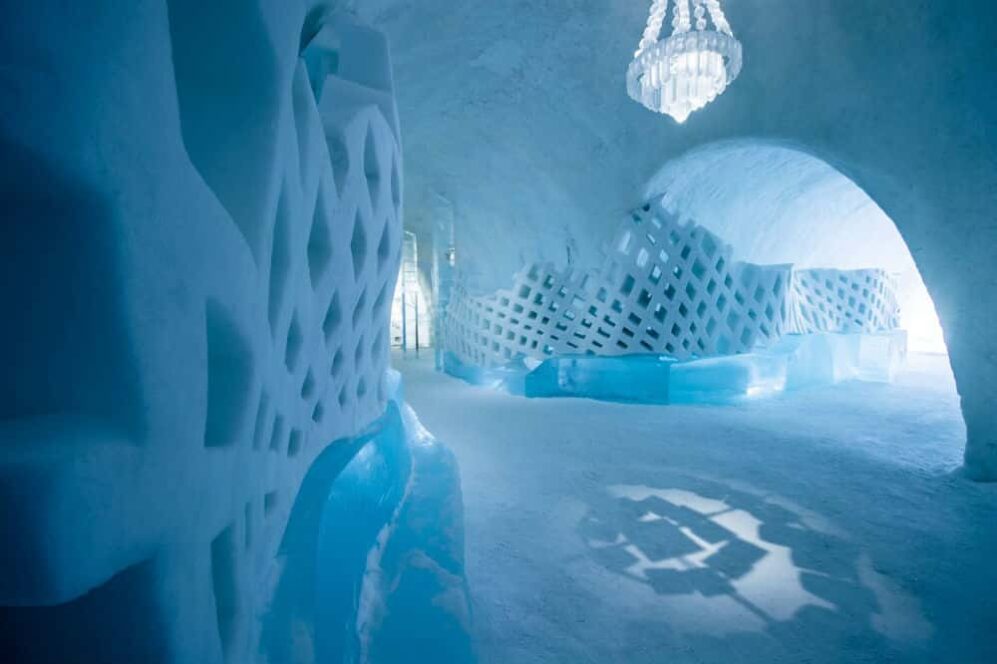 Image of an ice hotel
