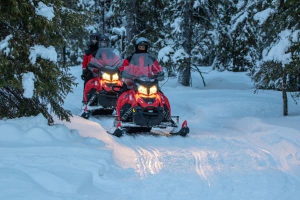 Magical-pond-snowmobiles