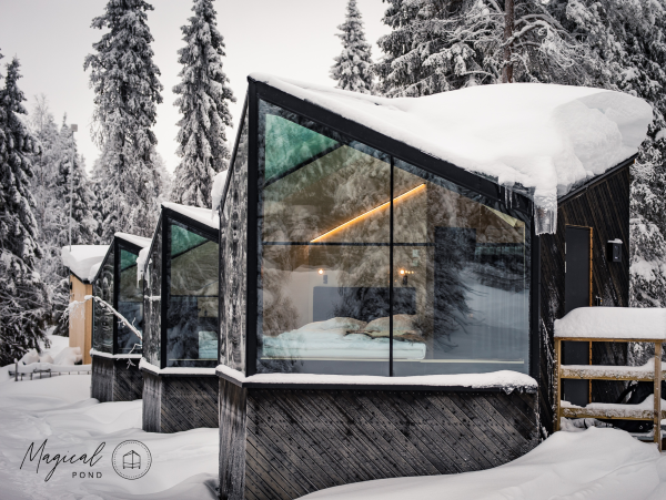 Magical Pond igloos side view